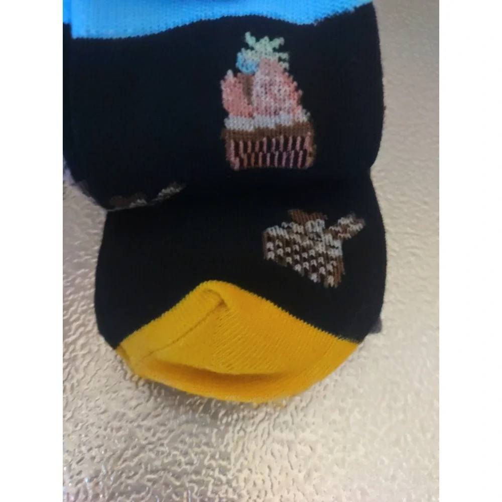 Rumi Cupcakes Donuts‎ Drinks Burger Hotdog Fries Multicolor Fun Socks 2 Pk Of 3
